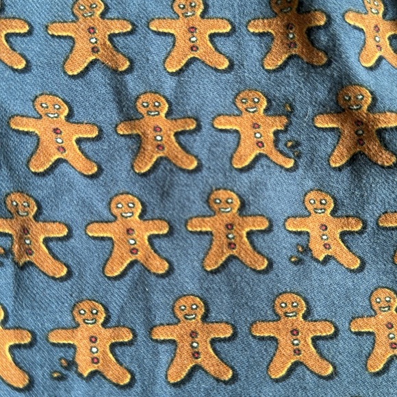 J. Crew Flannel Gingerbread Man Pajama Pants Size Medium - Picture 4 of 4